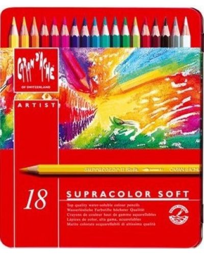 Комплект цветни моливи Caran d'Ache Supracolor, 18 цвята - 1