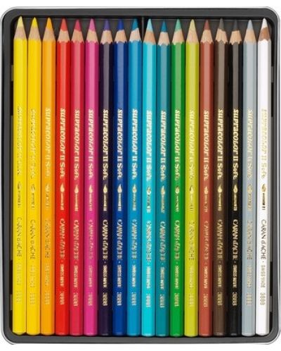 Комплект цветни моливи Caran d'Ache Supracolor, 18 цвята - 2