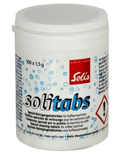 Таблетки за кафемашина Solis - Solitabs 100 броя, бели - 1