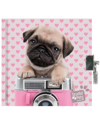 Таен дневник Paso Studio Pets - Куче с фотоапарат, 80 листа - 1