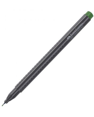 Тънкописец Faber-Castell Grip - Зелен, 0.4 mm - 2