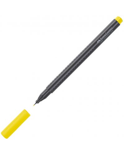 Тънкописец Faber-Castell Grip - Хромово жълто, 0.4 mm - 1
