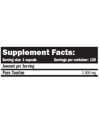 Taurine, 1000 mg, 360 капсули, Amix - 2
