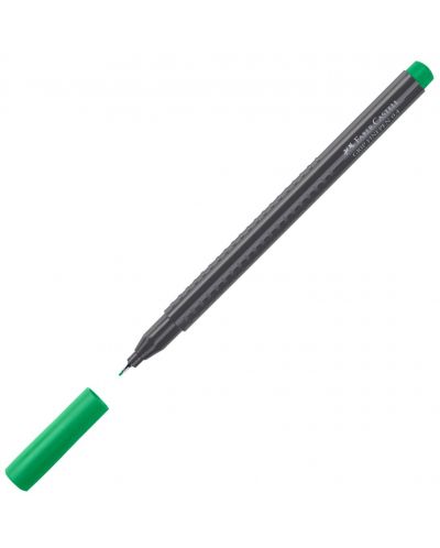 Тънкописец Faber-Castell Grip - Смарагдово зелен, 0.4 mm - 1
