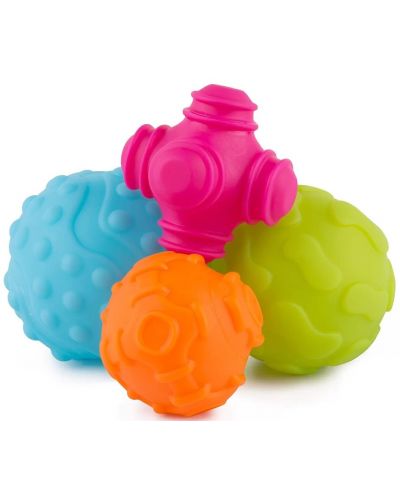 Тактилни релефни топки Playgro, 4 броя - 1