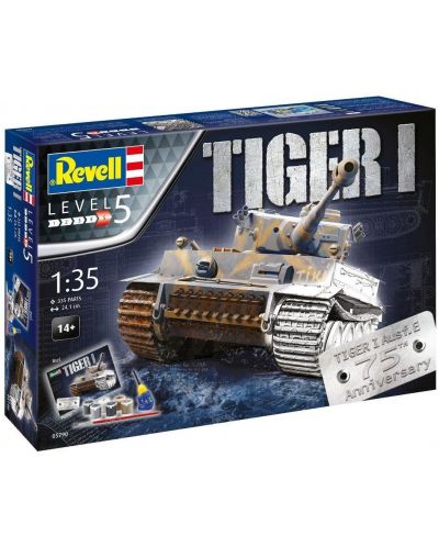 Сглобяем модел Revell - 75 години танк Tiger I (05790) - 1