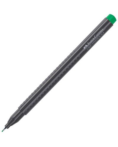 Тънкописец Faber-Castell Grip - Смарагдово зелен, 0.4 mm - 2
