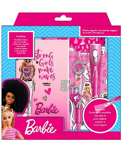 Таен дневник Disney - Barbie, с невидима химикалка - 1