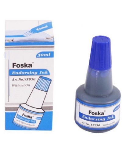 Тампонно мастило Foska - 30 ml, синьо - 1