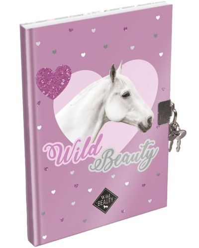 Таен дневник с катинар Lizzy Card Wild Beauty Purple - A5 - 1