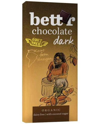 Тъмен шоколад, 60 g, Bett'r - 1