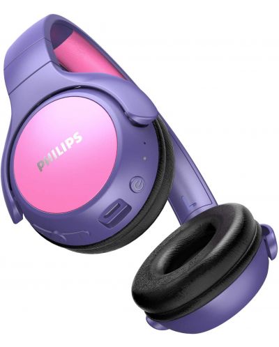 Детски слушалки Philips - TAKH402PK, безжични, лилави - 3