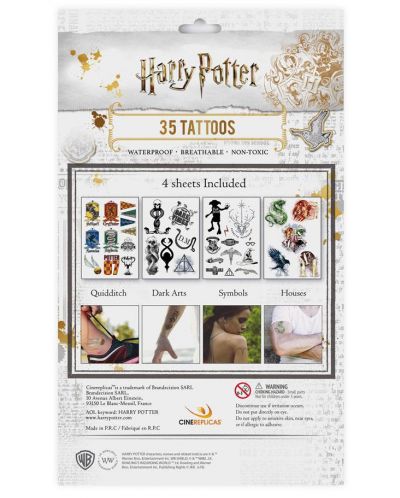 Татуировки Cine Replicas Movies: Harry Potter - Set, 35 броя - 3