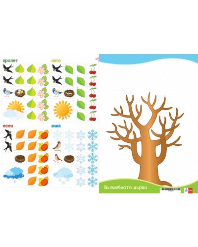 Табло за 1 - 4. група на детската градина: Вълшебното дърво. Учебна програма 2023/2024г. (Клет) - 1