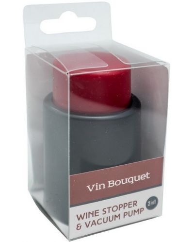 Тапа за бутилки Vin Bouquet - Dе Vacio, с вакуум помпа, асортимент - 3
