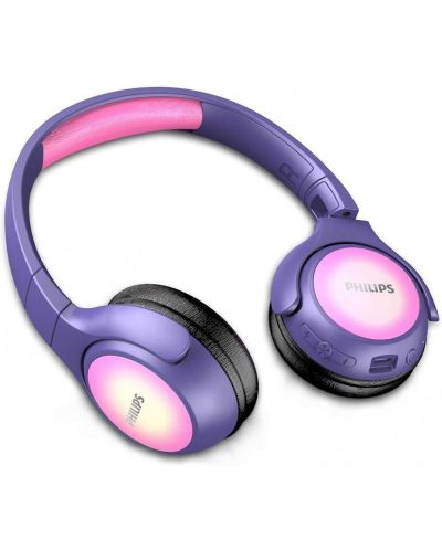 Детски слушалки Philips - TAKH402PK, безжични, лилави - 6