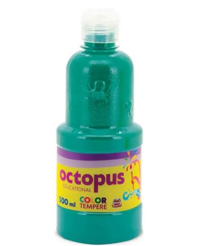 Темперна боя в бутилка Uniline - 500 ml, зелена - 1