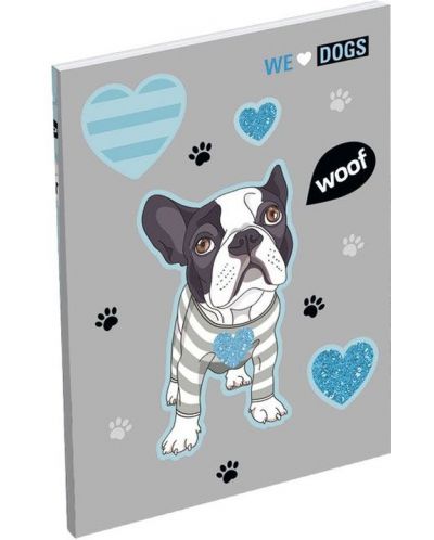 Тефтерче Lizzy Card We Love Dogs Woof - А7 - 1