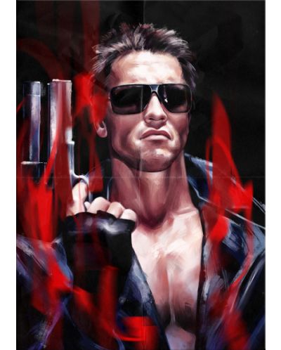 Метален постер Displate Movies: The Terminator - Arnold - 1