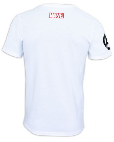 Тениска Avengers - Black Panther Head, бяла - 2