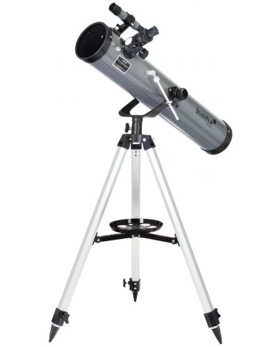 Телескоп Levenhuk - Blitz 76 BASE, сив/черен - 1