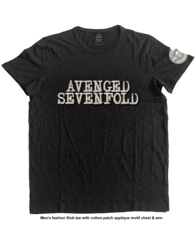 Тениска Rock Off Avenged Sevenfold Fashion - Logo & Death Bat - 1