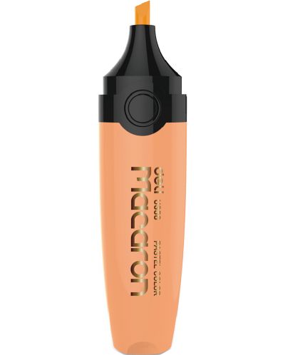 Текст маркер Deli Macaron - EU356-OR, пастелно оранжево - 2