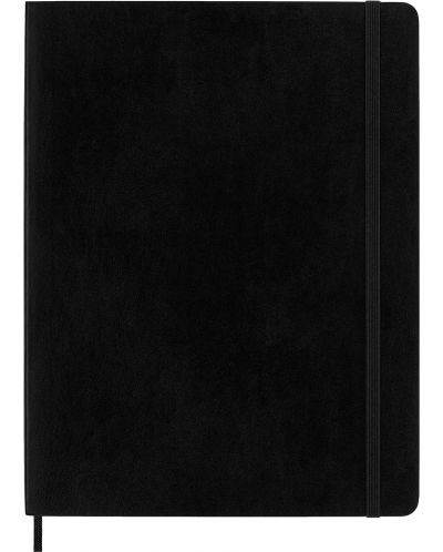 Тефтер с меки корици Moleskine Classic Extra XL - Черен, комбинирани страници - 2