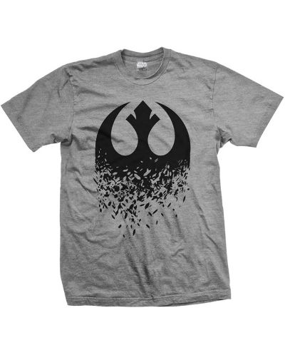 Тениска Rock Off Star Wars - Episode VIII Rebel Logo Splintered - 1