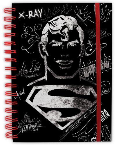 Тефтер ABYstyle DC Comics: Superman - Graphic, със спирала, формат A5 - 1