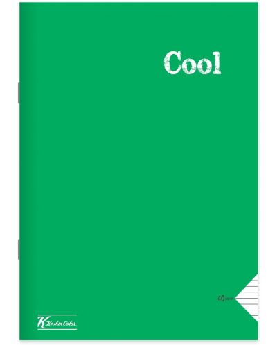 Тетрадка Keskin Color Cool - А4, 80 листа, широки редове, асортимент - 2
