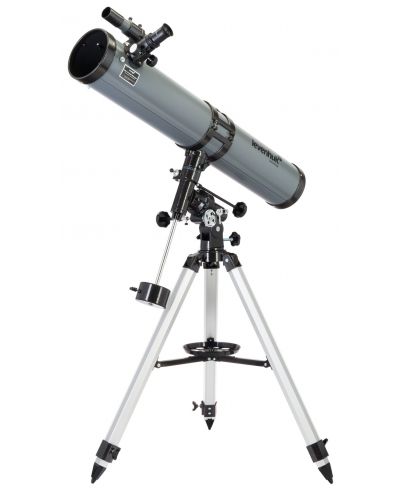 Телескоп Levenhuk - Blitz 114 PLUS, сив - 2