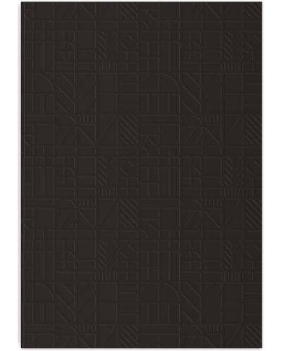 Тефтер Liberty Tudor - A5, черен, релефен - 3