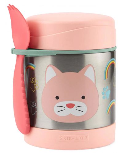 Термо контейнер за храна Skip Hop Zoo - 325 ml, коте - 1