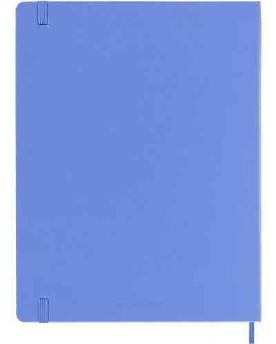 Тефтер с твърди корици Moleskine Classic Ruled XL - Hydrangea Blue, редове - 3