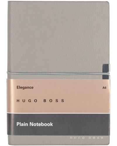 Тефтер Hugo Boss Elegance Storyline - A6, бели листа, сив - 1