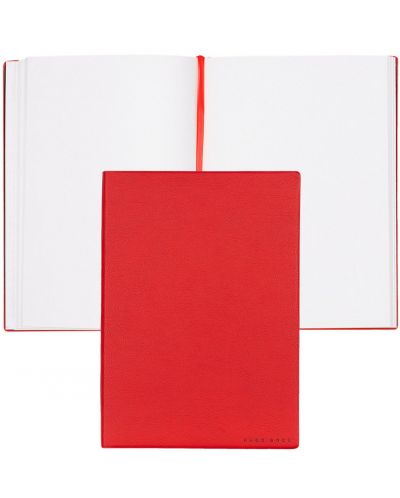 Тефтер Hugo Boss Essential Storyline - A5, с бели листа, червен - 2