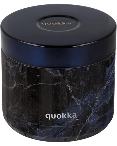 Термобуркан за храна Quokka Whim - Black Marble, 600 ml - 1