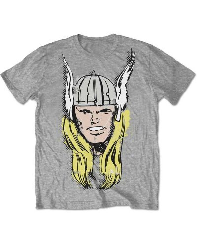 Тениска Rock Off Marvel Comics - Thor Big Head Distressed - 1