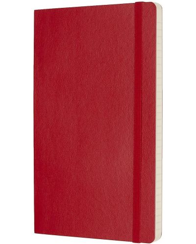 Тефтер с меки корици Moleskine Classic Ruled - Червен, линирани листове - 2