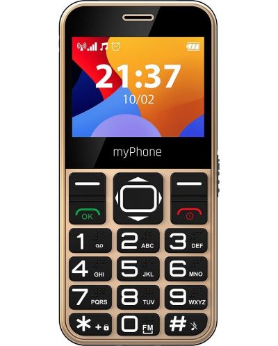 Мобилен телефон myPhone - Halo 3, 2.31", 32MB, Gold - 1