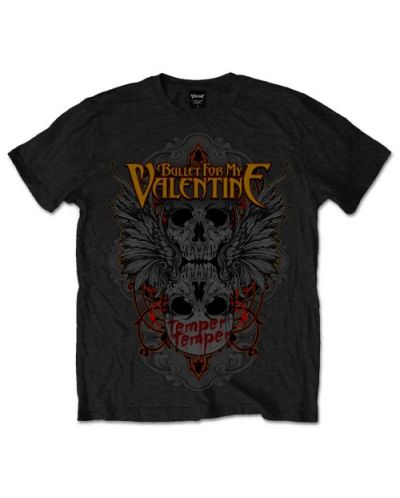 Тениска Rock Off Bullet For My Valentine - Winged Skull - 1