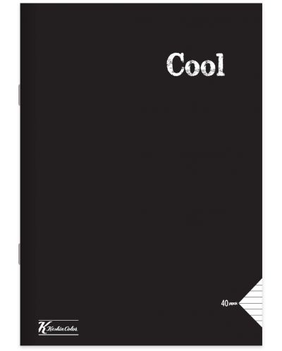 Тетрадка Keskin Color Cool - А4, 60 листа, широки редове, асортимент - 8