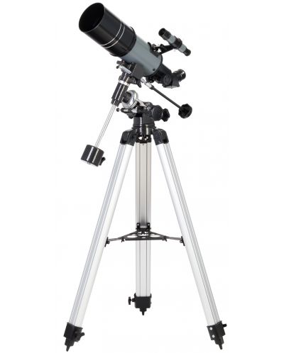 Телескоп Levenhuk - Blitz 80s PLUS, сив/черен - 1