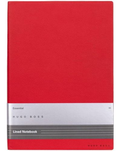 Тефтер Hugo Boss Essential Storyline - B5, с редове, червен - 1