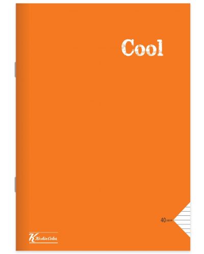 Тетрадка Keskin Color Cool - А4, 80 листа, широки редове, асортимент - 1