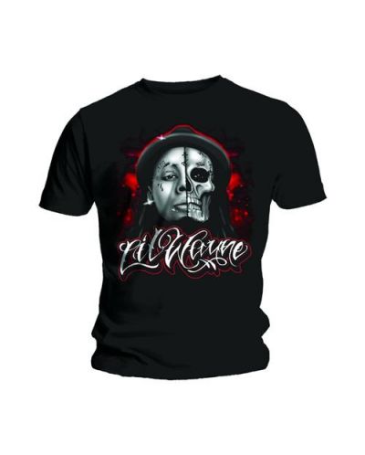 Тениска Rock Off Lil Wayne - Skull Sketch - 1
