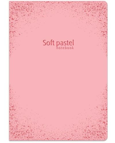 Тетрадка Lastva Soft Pastel - А5, 52 листа, широки редове, с ляво поле, асортимент - 3