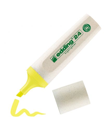 Текст маркер Edding 24 Eco Highlighter - Жълт - 1
