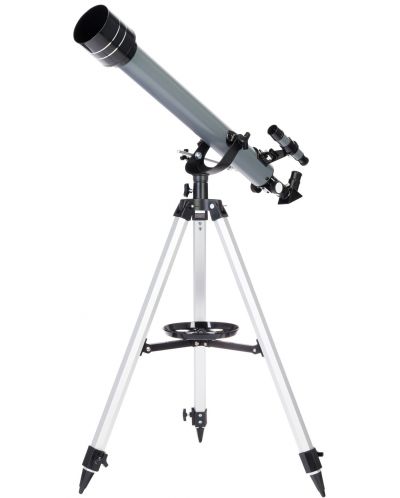 Телескоп Levenhuk - Blitz 60 BASE, сив - 2
